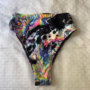 Freedom Rave Wear XS Acid Wash Bottoms